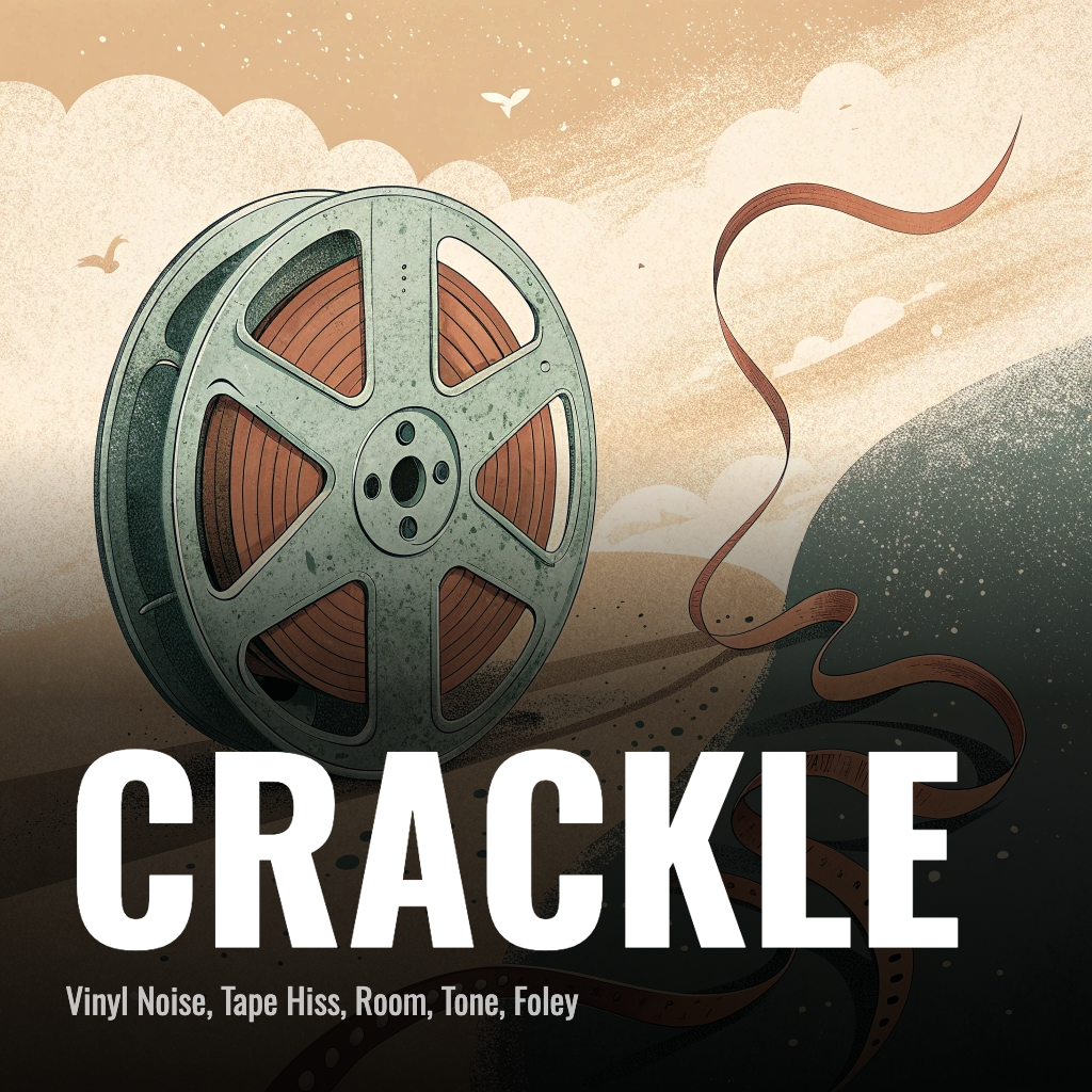 CRACKLE — Vinyl Noise, Tape Hiss, Room, Tone, Foley