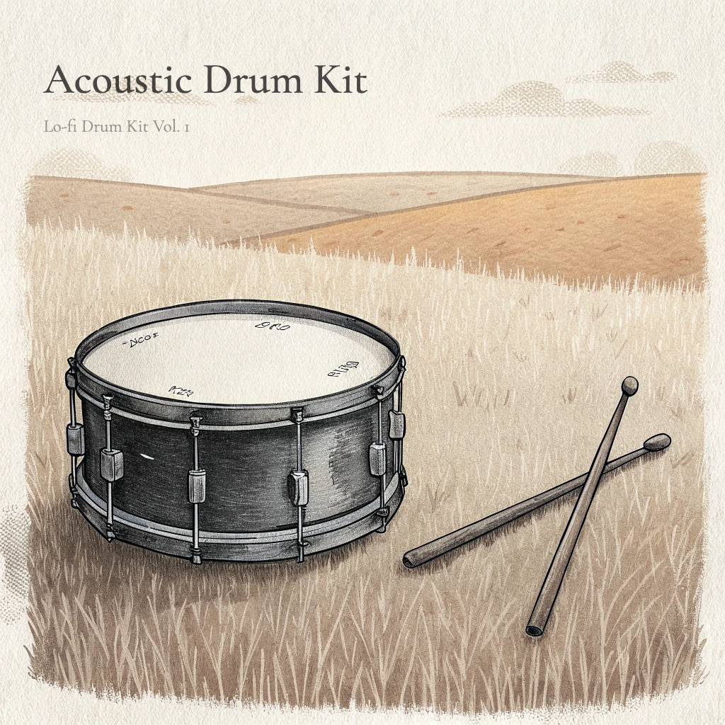 Acoustic Drum Kits for Low-fi and Hip-hop